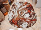 Мокетен килим ERIKA 8033 beige/orange елипса